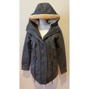 Vintage Element Eden Coat Sz S Y2K Sherpa Fleece Lined Chore Barn Jacket Trucker